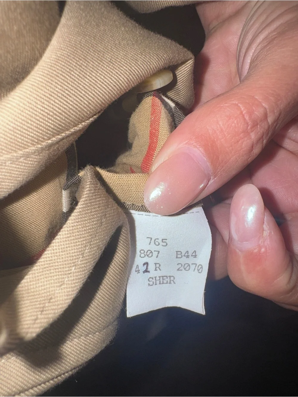 Burberry Beige Long Trench Coat with zip in lining size 42R - Picture 14 of 14